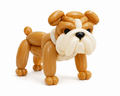 Balloon Bulldog Figurine | 3D Printed Dog Decor & Gift