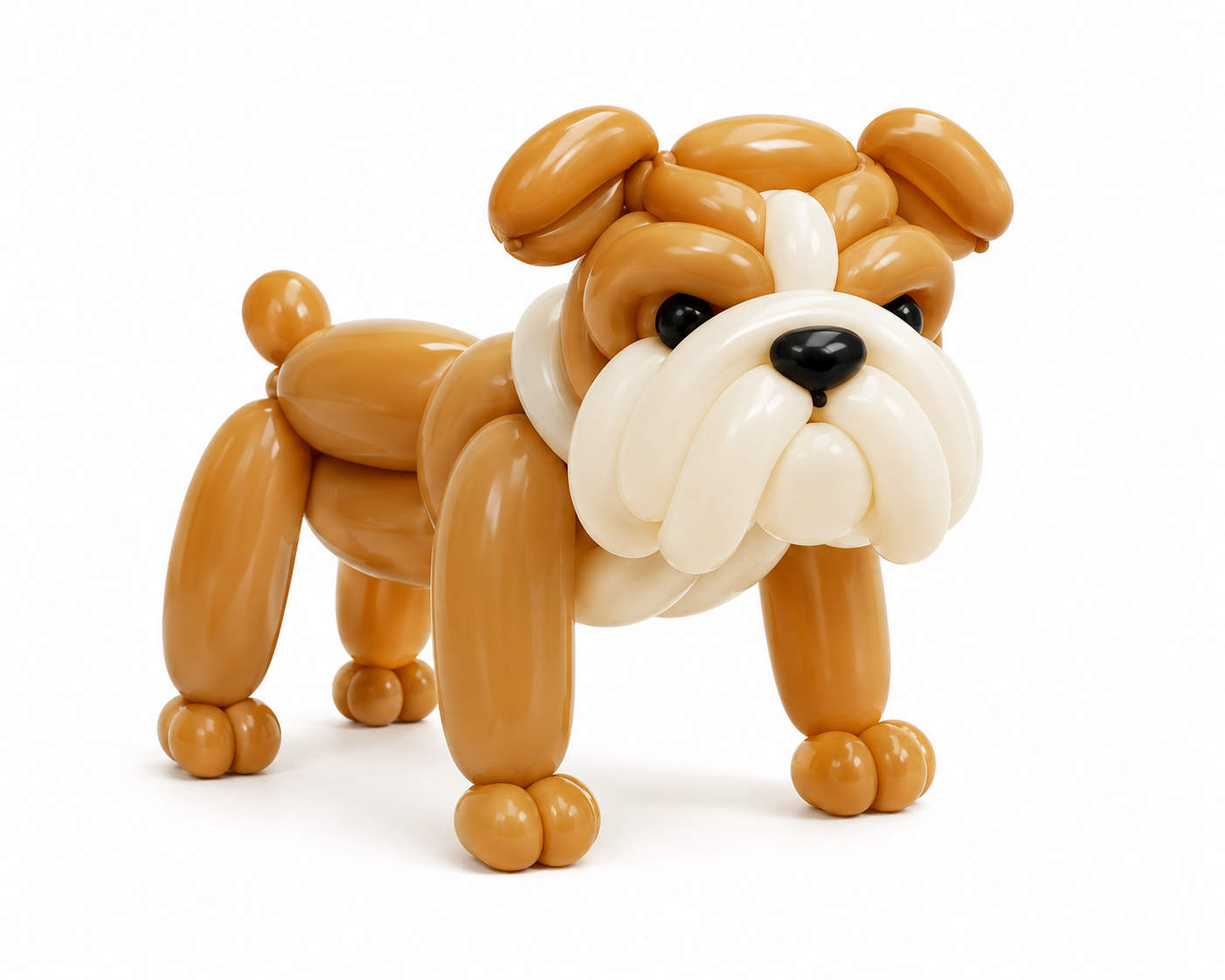Balloon Bulldog Figurine | 3D Printed Dog Decor & Gift