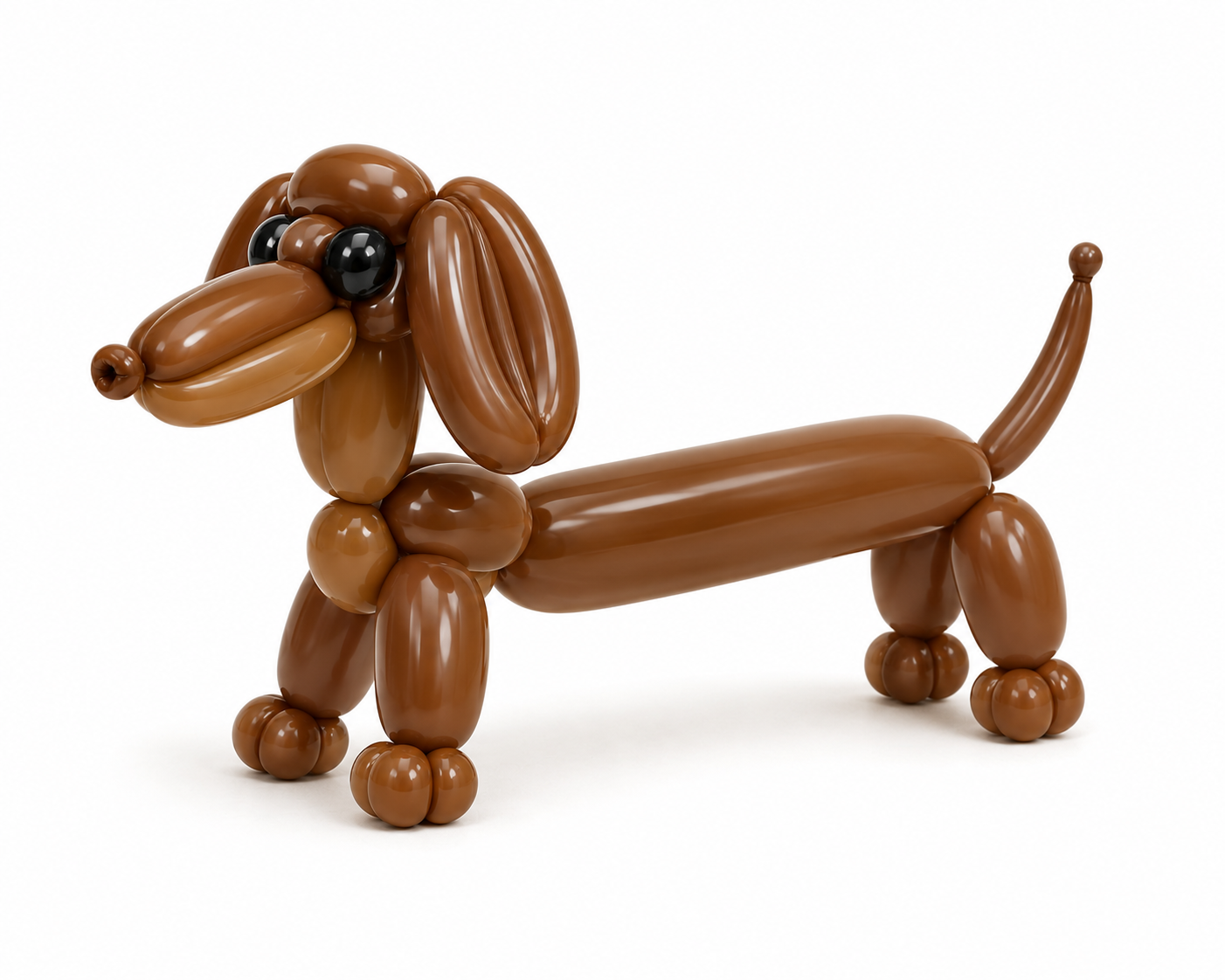 Balloon Dachshund Figurine | 3D Printed Dog Decor & Gift